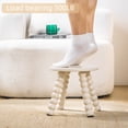 thumbnail image 4 of Solid Wooden Step Stool for Kids Adults, 10 inch Short Chair Perfect Matched Sensory Table, Sturdy and Versatile Foot Stool for Bathroom, Kitchen, Bedroom, Plant Stand Natural, 4 of 8