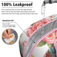 thumbnail image 5 of Lunch Bag Lunch Box for Women Reusable Insulated Lunch Cooler Bags,Large Capacity for Work Travel Picnic,Water-Resistant Pioneer Colorful Floral Lunch Tote Bag Gifts for Woman Mom Pink, 5 of 6