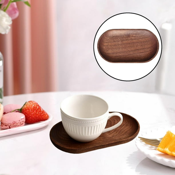 Bandeja de Té BLESIY de madera ángulo almacenamiento de alimentos
