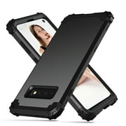 For Samsung Galaxy S10 Plus Case, Dual Layer Slim Heavy Duty Hybrid Rugged Shockproof Anti-Scratch Protective Back Phone Cover