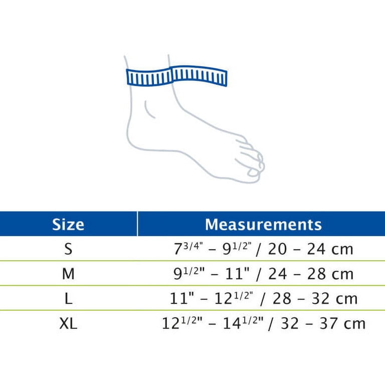 Actimove Mild Ankle Support - Large, White, Lightweight & Latex-Free For Everyday Comfort