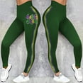 thumbnail image 6 of Outfmvch Mardi Gras Leggings for Women High Waist Tummy Control Yoga Pants Sports Workout Running Leggings Carnival Tights Green S-3XL, 6 of 6
