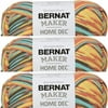 Spinrite Bernat Baby Blanket Stripes Yarn - Pebbles, 1 Pack of 3 Piece