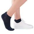 thumbnail image 4 of Unisex Ankle Socks - 4 Pairs - Bamboo Low Cut Ankle Breathable Sports Socks Size 5-7 8-10 11-13, 4 of 7