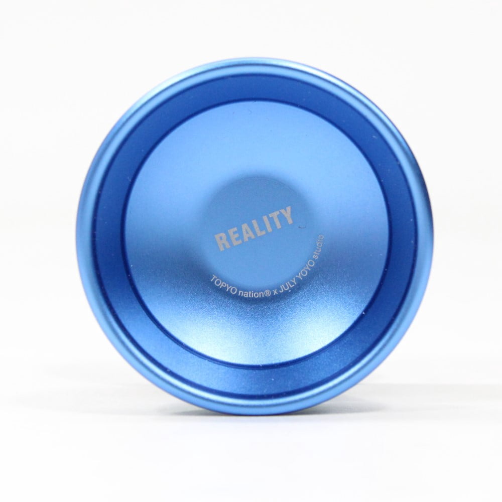 TOP YO Reality Yo-Yo - TOPYOnation x JULY YOYO Collaboration - Bi-Metal YoYo (Blue with Rainbow Ring)
