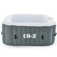 thumbnail image 1 of CO-Z 5ft Inflatable Hot Tub Pool 2-4 Persons With Massage Jets and All Accessories Gray, 1 of 7
