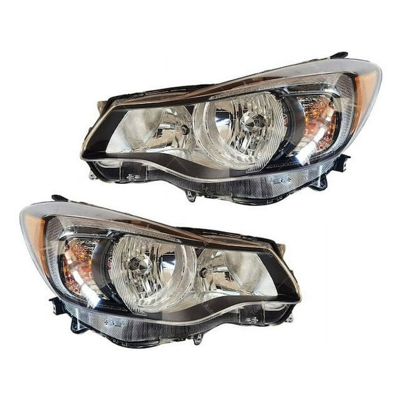 Headlight Assembly Set - Compatible with 2012 - 2013 Subaru Impreza