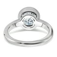 thumbnail image 5 of 14k White Gold Solitaire 1.9ct. Round Bezel Moissanite Engagement Ring Size 5.5, 5 of 6