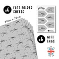 thumbnail image 2 of Papel de regalo CENTRAL 23 esqueletos danzantes con pegatinas, 2 of 7