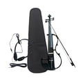 thumbnail image 1 of Violín de madera maciza 4/4 de tamaño completo para adultos principiantes, los accesorios del juego de violín incluyen estuche, arco de violín y Negro, 1 of 9