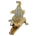 thumbnail image 2 of Ambrose Diamond Encrusted Gold Plated Crocodile (25"L x 9"W x 7.5"H), 2 of 6