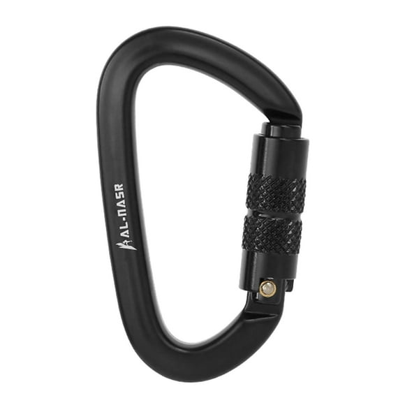 10KN/ 16KN Twist Locking Gate Carabiner Certified Auto Lock Carabiner Outdoor D-ring Buckle Climbing Canyoning Hammock Locking Clip
