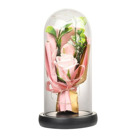 

Red Rose Lamp - SWEETIME Real Preserved Rose in Glass Dome Forever Flower Night Light with Bluetooth Speaker Eternal Flowers Rose Musical Box Gift for Her on Mother s Day Birthday Valentine Day