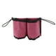 thumbnail image 4 of Portavasos de viaje para equipaje con capacidad para dos tazas, carrito plegable y lavable para equipaje, portavasos para maletas de todos los tamaños, asas, color rojo rosa, 4 of 12