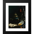 thumbnail image 2 of E.A. Baron Deslandes 11x14 Black Modern Framed Museum Art Print Titled - Still Life Featuring An&nbsp;18th Century Chinese Censer, Porcelain Enameled Dish and Qing Dynasty Courtier's Hat, 2 of 5