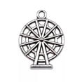 thumbnail image 2 of K-KED 60 Pcs Antique Silver Ferris wheel Charms Pendant 24x18MM B16106, 2 of 3
