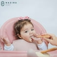 thumbnail image 5 of NAZIRABABY Silicone Baby Bowls and Spoons First Stage - Bowl with Spoon Set for Baby and Toddler - BPA Free Suction Bowls - Microwave Dishwasher and Freezer Safe (Flamingo Rose), 5 of 8