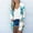 Blue, variant on Women's Casual Pocket Long Sleeve Printed Cover Up Cardigan Tops Winter Clothes for 2022