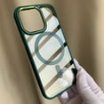 thumbnail image 3 of Magnetic for iPhone 14 Pro Max Phone Case, Clear [Compatible with MagSafe] [Anti Yellowing] Transparent TPU Acrylic Full Body Shockproof Protective Case for iPhone 14 Pro Max - Lightblue, 3 of 16