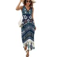thumbnail image 1 of Vestido Largo Sin Mangas Para Mujer, Bohemian Pattern Traje Informal Para Cumpleaños, Verano, 1 of 5