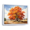 thumbnail image 2 of Designart "Golden Canopy Red Oak Tree Majesty I" Floral Floater Framed Wall Art Print, 2 of 7