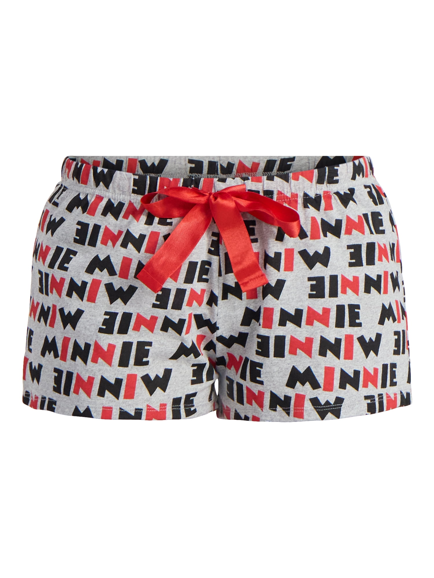 Disney Women's Minnie Mouse Text Print Boxer Sleep Shorts, Sizes S-XXL
