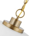 thumbnail image 4 of Nuvo Lighting Colony 1 Light Large Pendant Matte White with Burnished Brass, 4 of 4