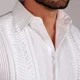 thumbnail image 3 of Guayabera Yucateca De Lino Mod Hoctún Acabado Cola De Raton, 3 of 7