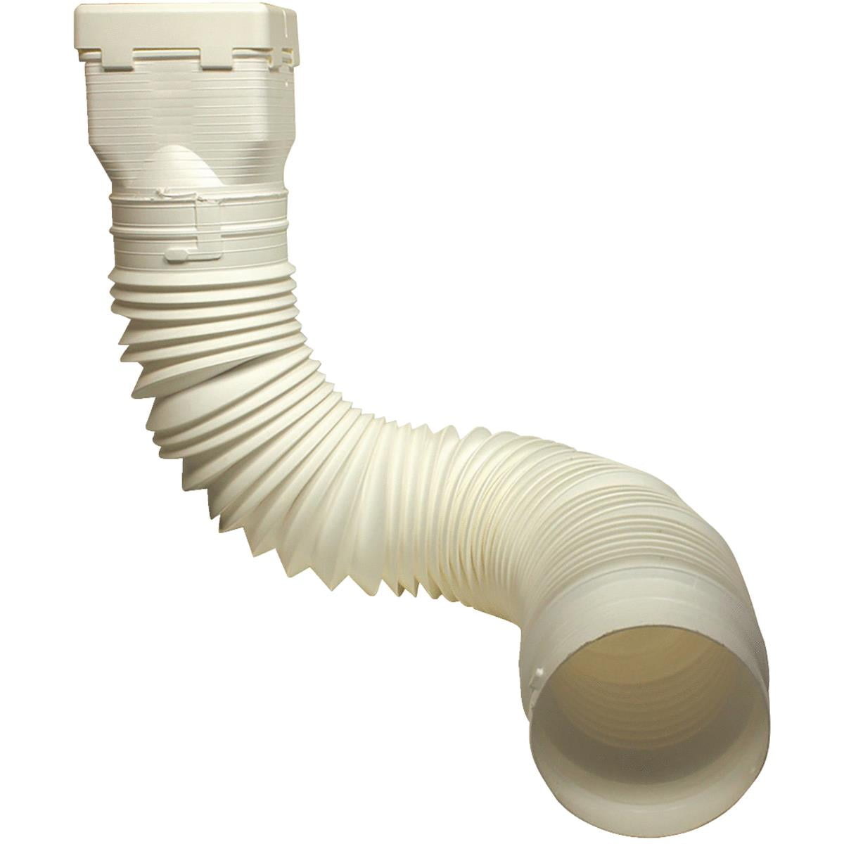 WHITE Universal Downspout Extender Drain Pipe Flexible Gutter Diverter