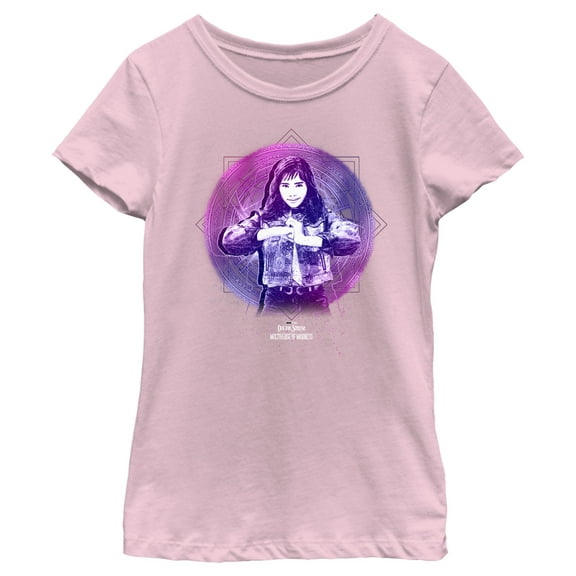 Girl's Marvel Doctor Strange in the Multiverse of Madness Celestial America Chavez Graphic Tee Light Pink Medium