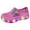 Hot Pink1, variant on Gyujnb Girls Light Up Cartoon Clogs, Breathable Pull on Garden Shoes for Summer (Little Girls, Big Girls),24