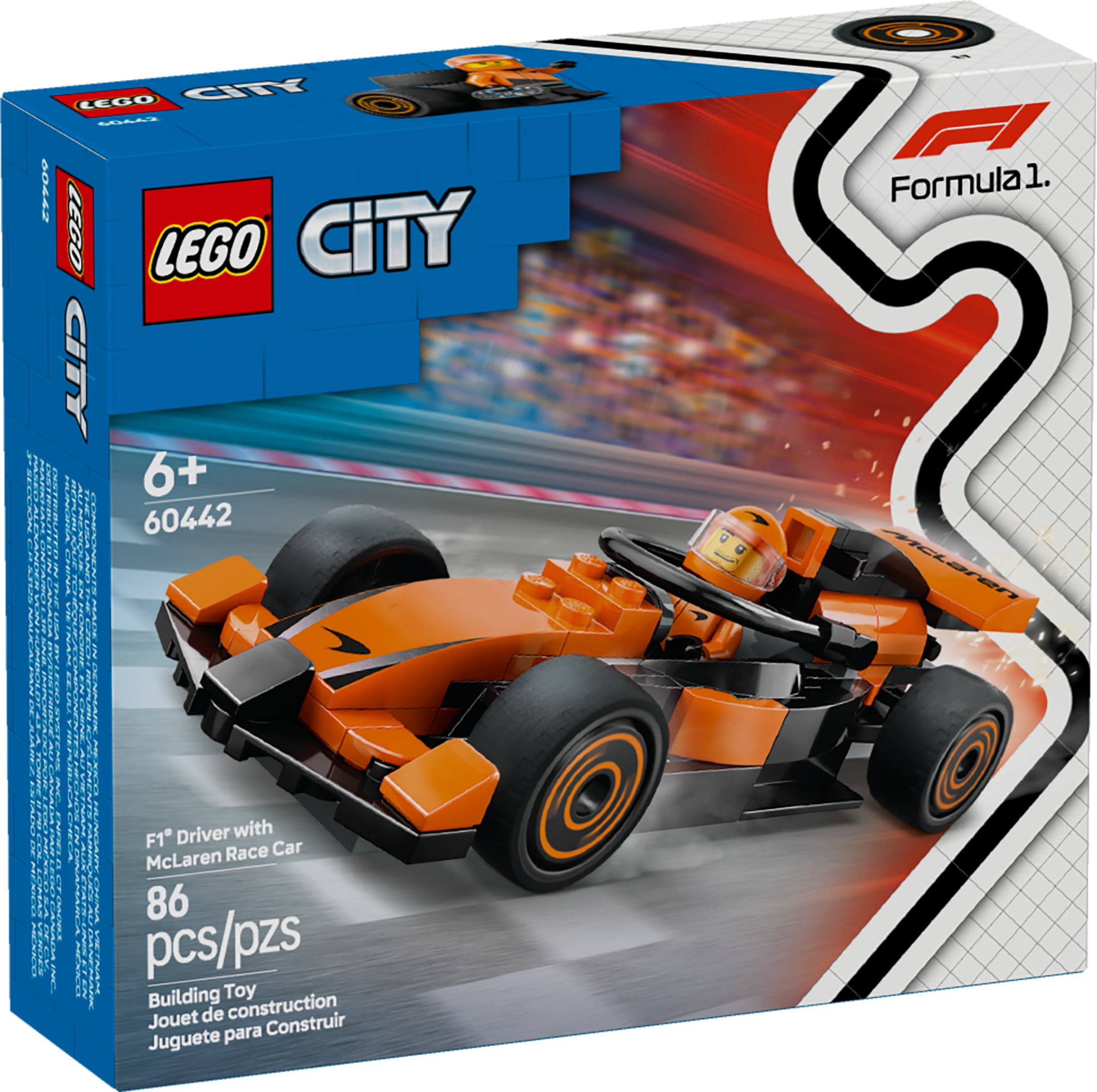 LEGO City F1 Driver with McLaren Race Car Toy  Model Car Building Toy Kit for Kids, Boys and Girls, (图3) LEGO City F1 Driver with McLaren Race Car Toy  Model Car Building Toy Kit for Kids, Boys and Girls, (图3)
