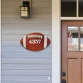 thumbnail image 2 of Football Wooden Custom House Number Sign by G. DeBrekht | Love Family Kids Decor - MA989802, 2 of 7