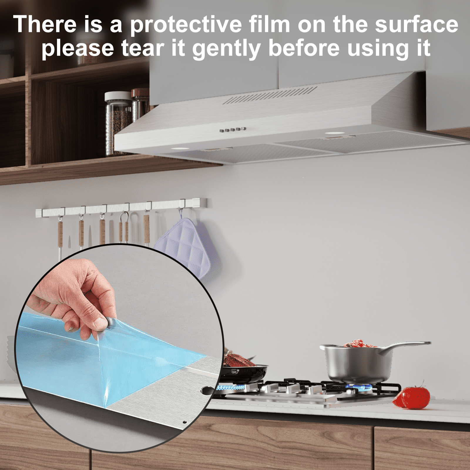 Graceall 29 Inch Under Cabinet Range Hood, Slim Stainless Steel Kitchen Vent Hood 300 CFM Ultra Quiet Brushless Motor, Ducted/Ductless Convertible with LED Lights & Dishwasher Safe Filters