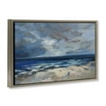 thumbnail image 4 of Stupell Industries Beach Before The Storm Nautical & Beach Painting Brown Floater Framed Canvas Art Print Wall Art, 31 x 21, 4 of 10