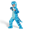 thumbnail image 3 of Joyfy Halloween Realistic Blue Tyrannosaurus Rex Children's Dinosaur Costume (with Egg) Suitable for Infant and Toddler Halloween Dress up Party, 3 of 7