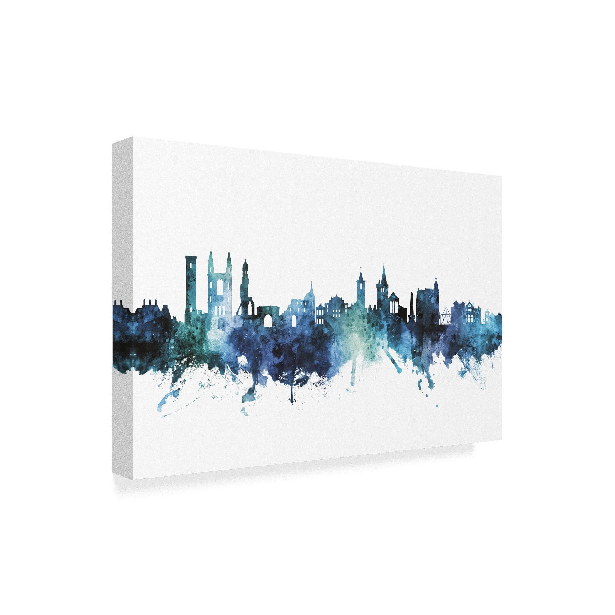 Trademark Fine Art 'St Andrews Scotland Skyline Blue' Canvas Art by Michael Tompsett