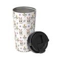 thumbnail image 2 of Picia easter Pattern 500ml Carry Insulated Coffee Mug, Stainless Steel Travel Mug with Hidden Handle, Leak-Proof for Car, Office, Home, and Outdoor Use, 2 of 8