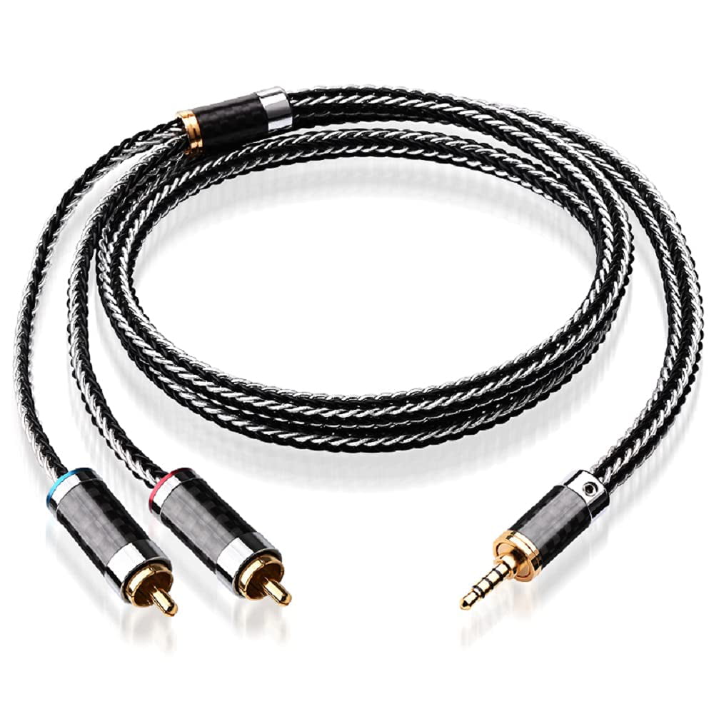 XLFM-RC1 HiFi Cable 2 XLR Female to RCA Male Quality Cables 2XLR to 2RCA 4N OFC Wire XLFM-RC1 3.28ft 1M Dual XLR Female to Dual RCA 