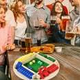 thumbnail image 4 of Shut The Box Dice Game for 2-4 Players - Wooden Board Tabletop Math Strategy Game with Instructions, Fun Family Night Entertainment, Ideal Christmas Gift, 4 of 4