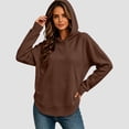 thumbnail image 5 of Aezemi Womens Jacquard Hoodie Sweatshirts Pullover Loose Fit Split Hem Fashion Comfy Sweatshirts Winter Fall Baggy Comfy Daily Casual Outerwear S, 5 of 6