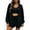 *Black, variant on VBVC Women's Zip Up Hoodie 3 Piece Tracksuit , Casual Loungewear Outfit For Women , Ladies' Crop Tank Short Set with Pockets,Black,M-3XL