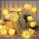 thumbnail image 5 of Guirnalda de luces que funciona con pilas para interiores con luz LED, rosas blancas con iluminación cálida, decoración perfecta para el hogar para dormitorio, fiesta, evento Vhermosa Luces LED, 5 of 8
