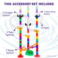 thumbnail image 3 of Juego de accesorios Marble Run Marble Genius, 10 piezas en total, 3 of 6