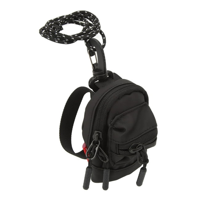 Bolsa para monedas con cordón para el cuello, bolsa con cordón, cierre de cremallera, cartera con cordón para el cuello, bolsa para monedas de identificación, compacta y ligera