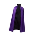 thumbnail image 2 of Capa de Halloween Capa de mago Capa de para niños Disfraz de Halloween para adultos Violeta 75 cm, 2 of 8