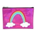 thumbnail image 1 of Pen+Gear Metallic Icon Pencil Pouch with Rainbow Design and Silver Zip, 1 of 5