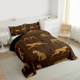 thumbnail image 3 of Castle Fairy Cheetah Wildlife Woodland Animal Queen Bedding Comforter Set, 3 of 8