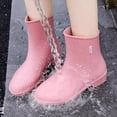 thumbnail image 2 of AUXDIQ Rain Shoes Women Mid-calf Boots Waterproof Rain Boots Outdoor Garden Shoes, 2 of 6