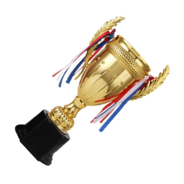 ziyahi Trophée de Récompense Coupe de Compétition Créative 25cm pour Tournois Récompenses Doré 20.1cm